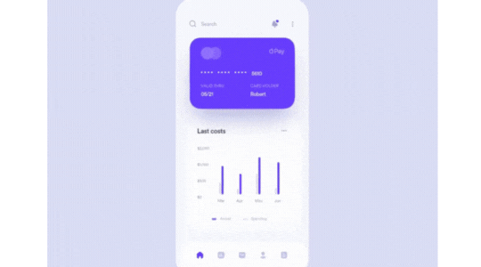 Personal Finance Tracking App GIF